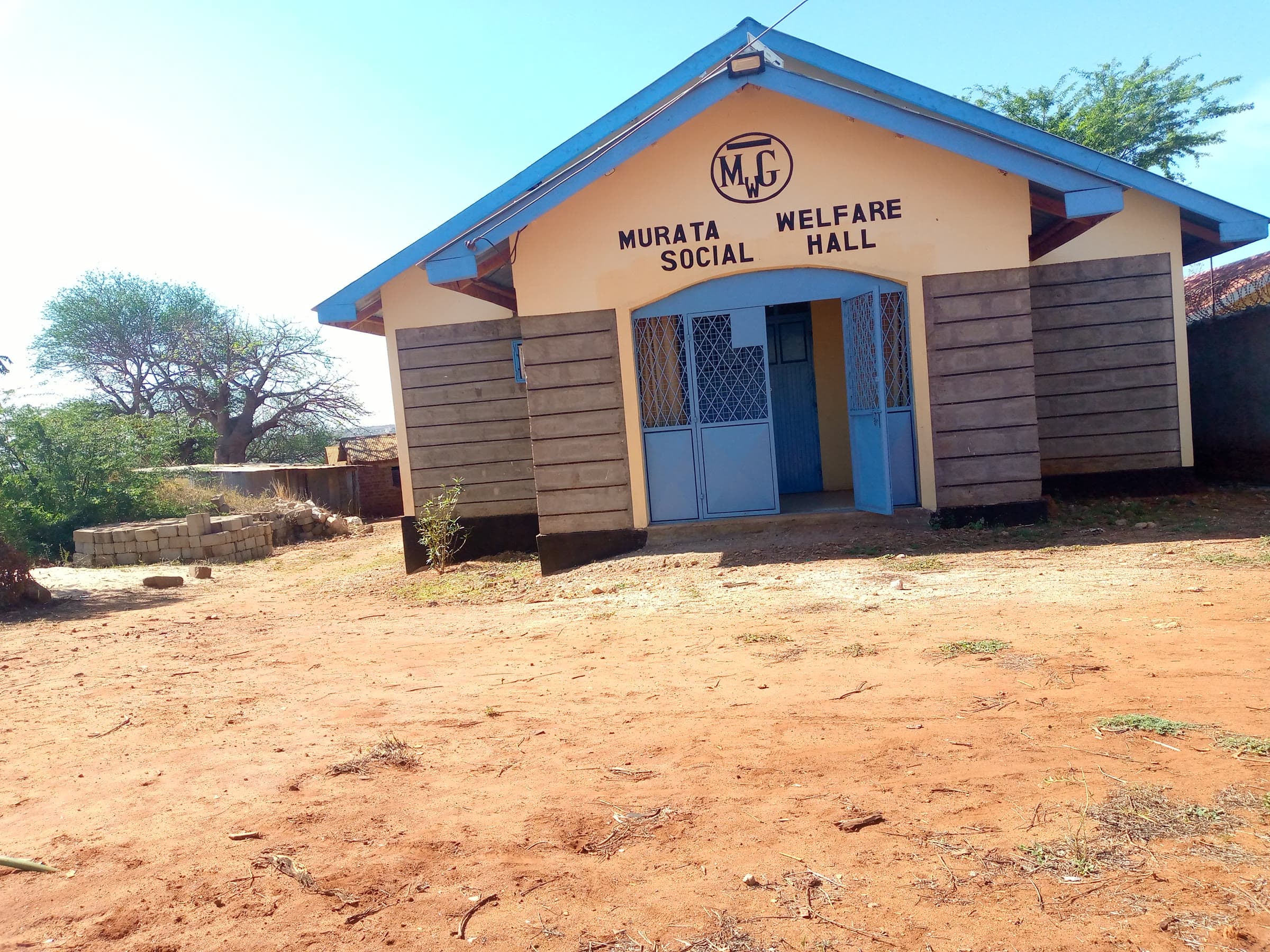 The front of Murata Hall and its open compound